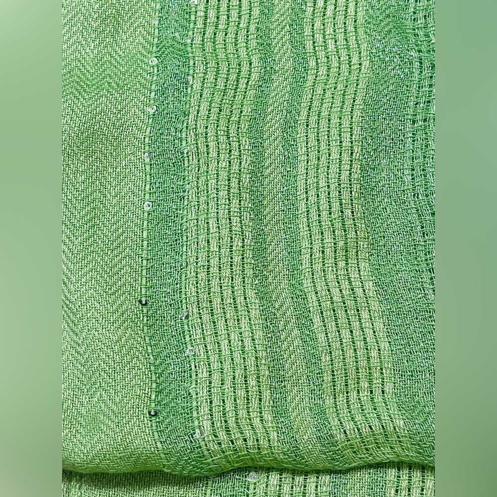 NWT Free People Sequin Shimmer Fringe Scarf - Picture 5 of 9